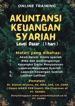 Training Akuntansi Syariah Level Dasar